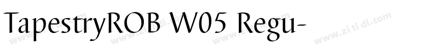 TapestryROB W05 Regu字体转换